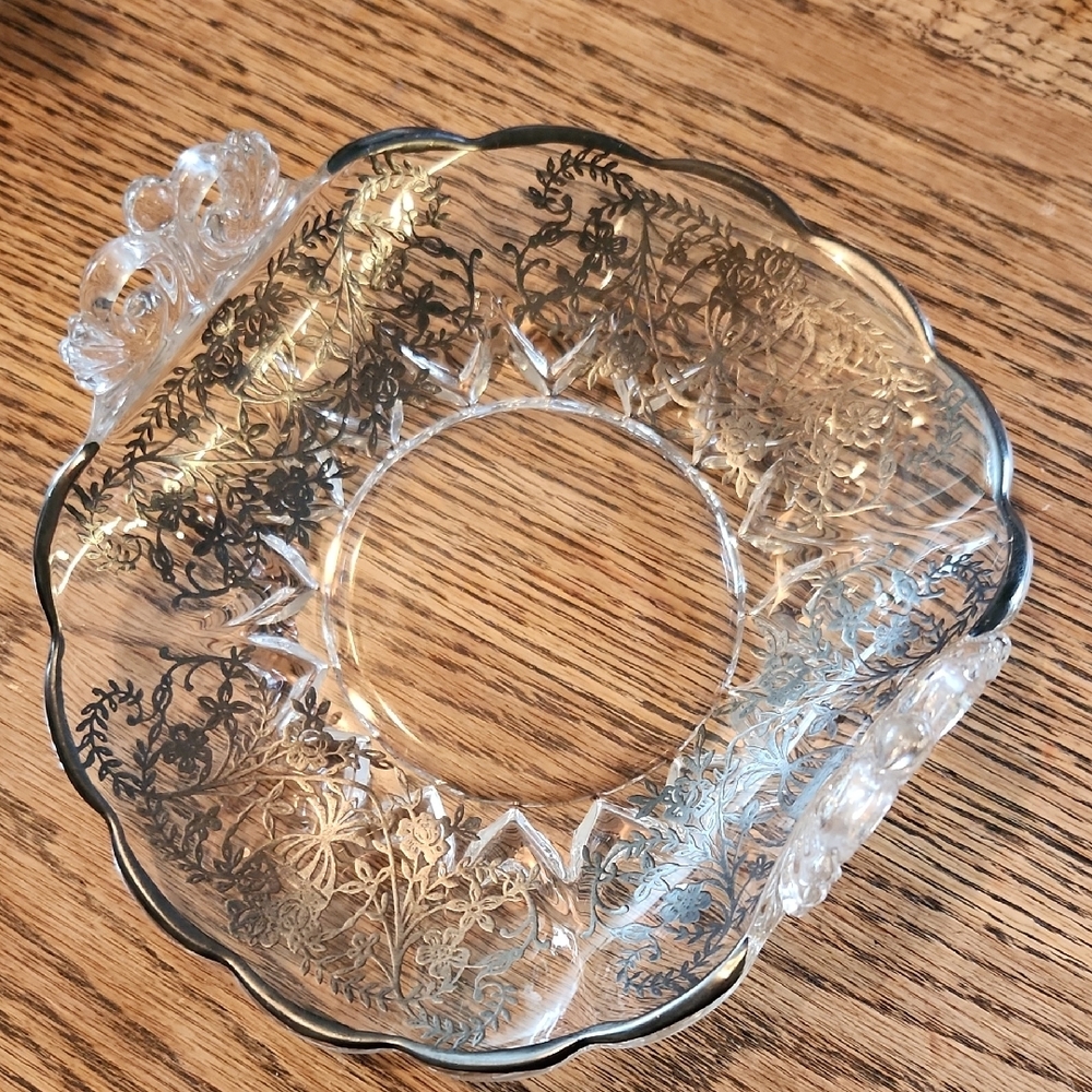 Vintage Cambridge Glass Bonbon Dish 1930's